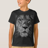 Lion Zwart & Wit T-shirt (Voorkant)