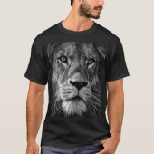 Lion Zwart & Wit T-shirt (Voorkant)