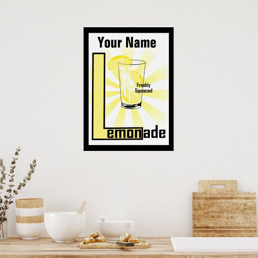 Lionade vers gedrukt Poster (Keuken)