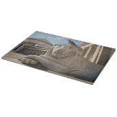 Lionbeeld voor de historische kerk snijplank (Hoek)