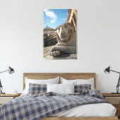 Lionbeeld voor San Francesco di Paola Canvas Afdruk (Insitu (Slaapkamer))