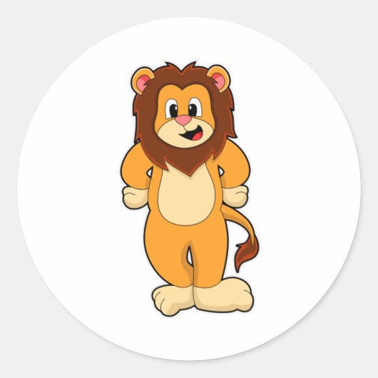 Lionbestendig Ronde Sticker (Voorkant)