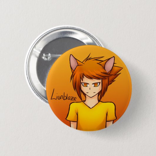 Lionblaze Nekomimi Button (Voorkant /achterkant)