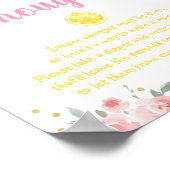 Lionbridge Pink Gold Floral Baby Diaplux Thoughts Poster (Hoek)