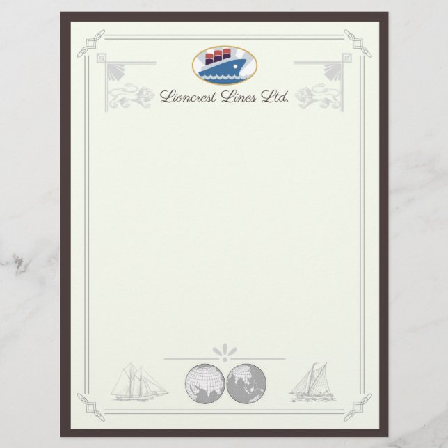 Lioncrest Lines Letterhead Briefhoofd (Voorkant)