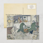 Liondans van Kitagawa, Utamaro Briefkaart (Voorkant / Achterkant)