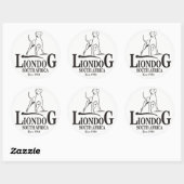 Liondog / Rhodesian Ridgeback Ronde Sticker (Vel)