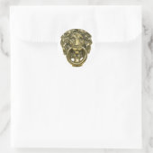 LionDoorKnocker072509 Ronde Sticker (Tas)