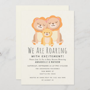 Liondraaglijk Baby shower Kaart