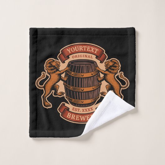  lioneiken loop Aangepaste bierbrouwerij Bad Handdoek (Wasdoekje)