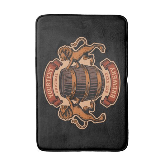  lioneiken loop Aangepaste bierbrouwerij Badmat (Voorkant Verticaal)