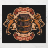 lioneiken loop Aangepaste bierbrouwerij Bier Etiket (Enkel label)