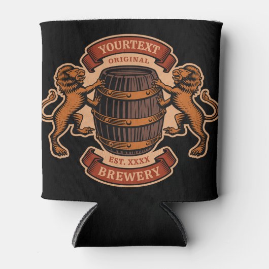  lioneiken loop Aangepaste bierbrouwerij Blikjeskoeler (Voorkant)