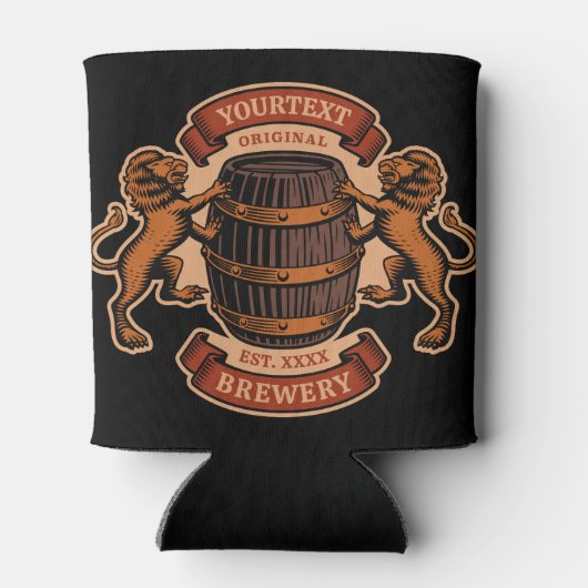  lioneiken loop Aangepaste bierbrouwerij Blikjeskoeler (Achterkant)