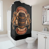 lioneiken loop Aangepaste bierbrouwerij Douchegordijn (In situ)