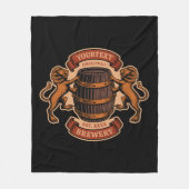lioneiken loop Aangepaste bierbrouwerij Fleece Deken (Voorkant)
