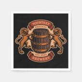 lioneiken loop Aangepaste bierbrouwerij Servet (Voorkant)