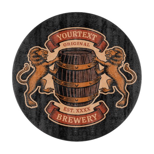 lioneiken loop Aangepaste bierbrouwerij Snijplank (Voorkant)