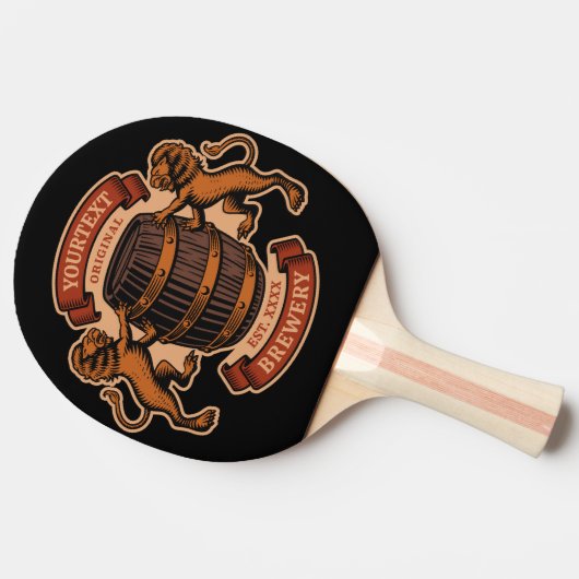  lioneiken loop Aangepaste bierbrouwerij Tafeltennisbatje (Zijkant)
