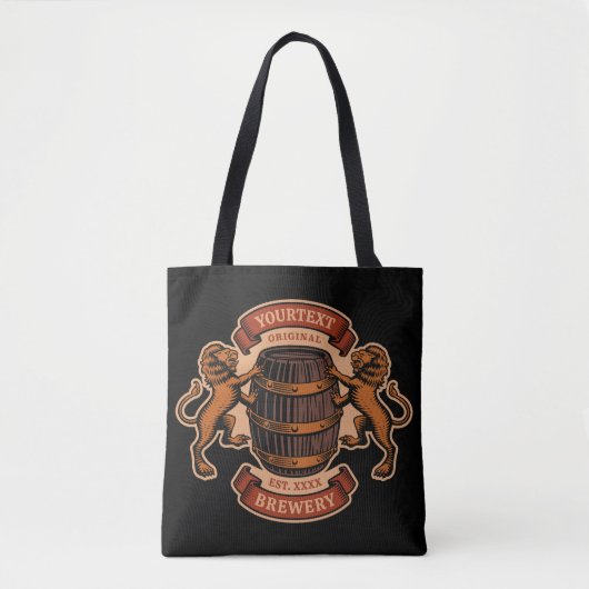  lioneiken loop Aangepaste bierbrouwerij Tote Bag (Voorkant)