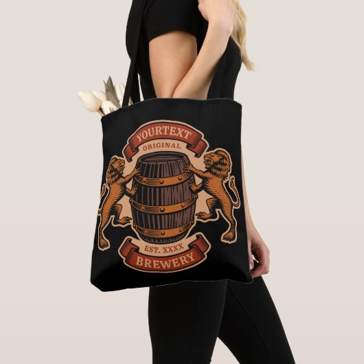  lioneiken loop Aangepaste bierbrouwerij Tote Bag (Dichtbij)