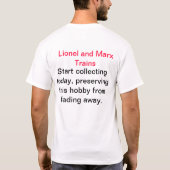 Lionel en Marx Trains T-Shirt (Achterkant)