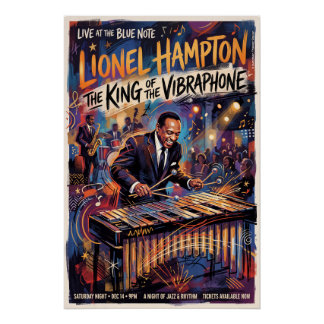 Lionel Hampton Live Perfect Poster
