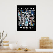 Lionel Messi, Messi Fan, Messi Art, Messi Jersey, Poster (Keuken)