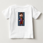 Lionel Messi schattige baby cartoon realist grote  (Achterkant)