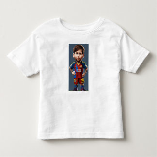 Lionel Messi schattige baby cartoon realist grote  Kinder Shirts