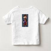 Lionel Messi schattige baby cartoon realist grote  Kinder Shirts (Achterkant)