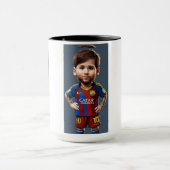 Lionel Messi schattige baby cartoon realist mok (Midden)