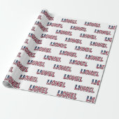 Lionel Vorname Name USA US Geschenkpapier Papier (Uitgerold)
