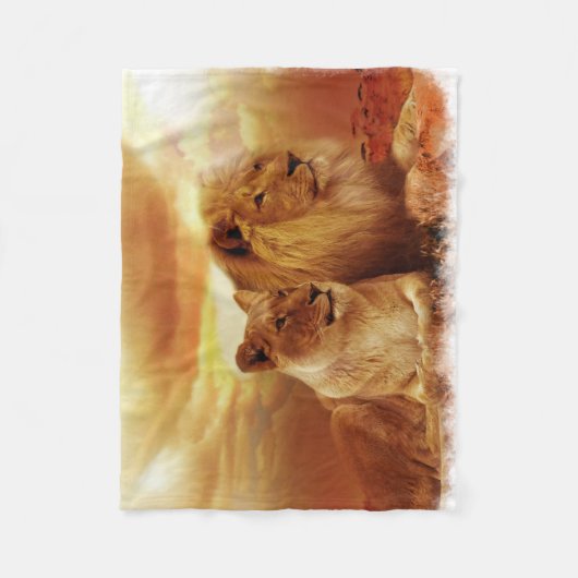 Lionen 1A Fleece Deken (Voorkant)