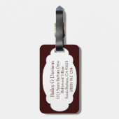 Lionen hebben het recht op een mooie kunst genaamd bagagelabel (Achterkant verticaal)