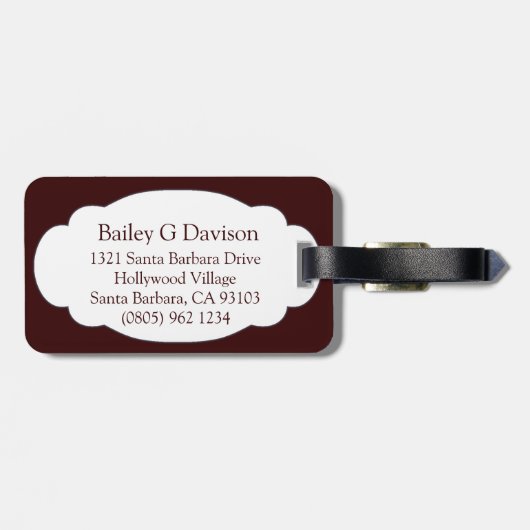 Lionen hebben het recht op een mooie kunst genaamd bagagelabel (Achterkant horizontaal)