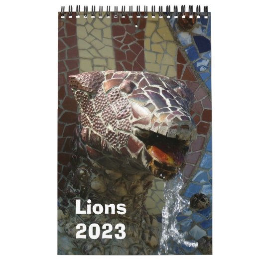Lionen in architectuurkalender 2023 kalender (Hoes)