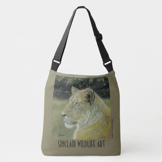 Lionen in lichaamshoudende 2-zijdige afbeeldingen crossbody tas (Voorkant)