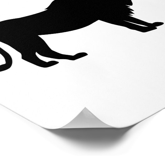 Lionen rode harten liefde poster (Hoek)