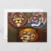 Lionen, tijgers en Beren... Briefkaart (Voorkant / Achterkant)