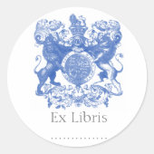 Lionenjassen Ex Libris Ronde Sticker (Voorkant)