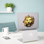 LIONENKOP IN BRONS Boegbeeld Antieke Romeinse Schi Sticker (Laptop op bureau)
