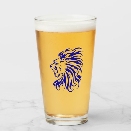 Lionenliefhebbers, cadeautje voor leeuw bruiloft glas (Voorkant gevuld)