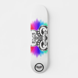 Lionenregenboog Zwarte en witte lijnenart Persoonlijk Skateboard