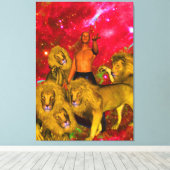 Lionenreis Canvas Afdruk (Insitu (Houten vloer))