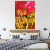 Lionenreis Canvas Afdruk (Insitu (Slaapkamer))