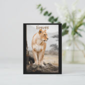 lioness briefkaart (Staand voorkant)