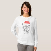 Lioness Christmas Hat T-shirt (Voorkant volledig)