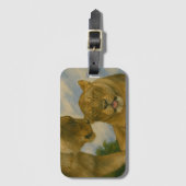 Lioness Companship in het Gouden Licht Bagagelabel (Voorkant (verticaal))