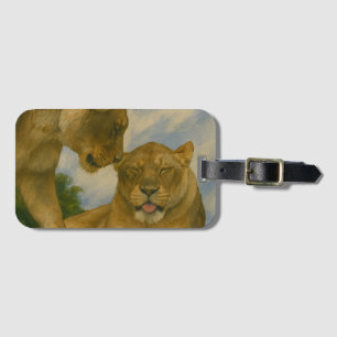 Lioness Companship in het Gouden Licht Bagagelabel